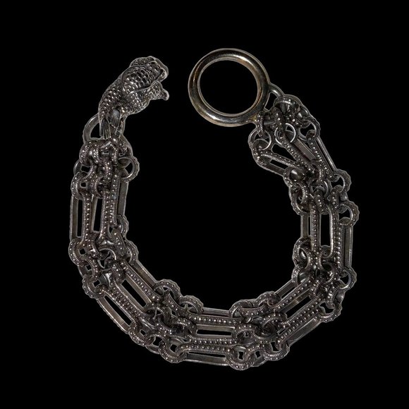 Vintage Barry Kieselstein Cord Sterling Silver Frog Multi Chain Bracelet - Picture 3 of 10